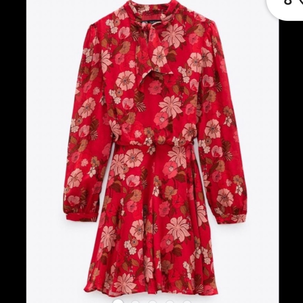 Cute flowy red Zara dress -